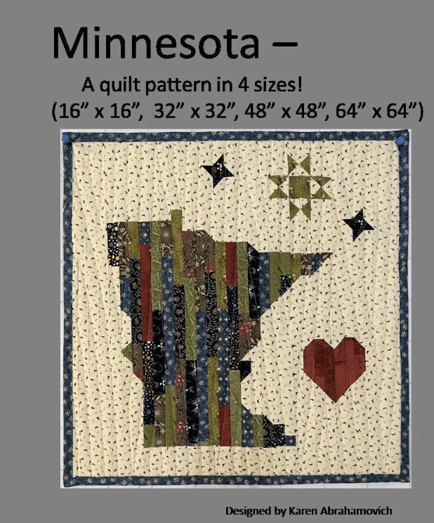 Minnesota Quilt Pattern - Nebraska Quilt Company - PUB07923