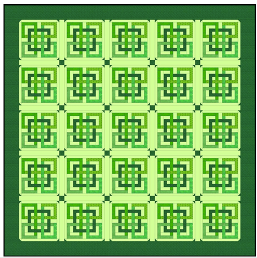 Monthorations Four get me Knot BOM Pattern - Nebraska Quilt Company - PUB260298