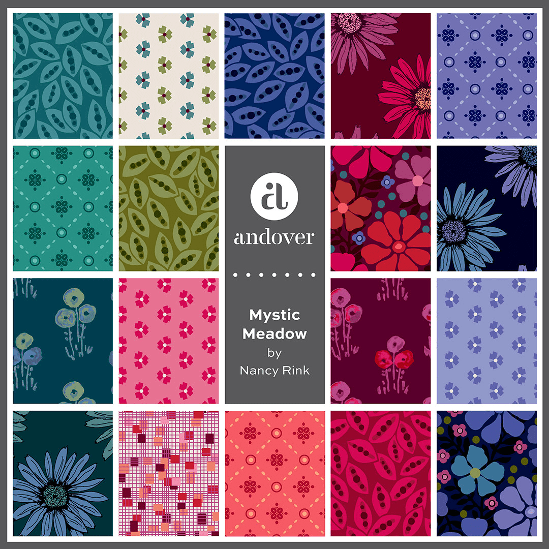 Mystic Meadow 2.5" Strips Multi 40 Pieces - Nebraska Quilt Company - Mystic Meadow 2.5" Strips Multi 40 Pieces