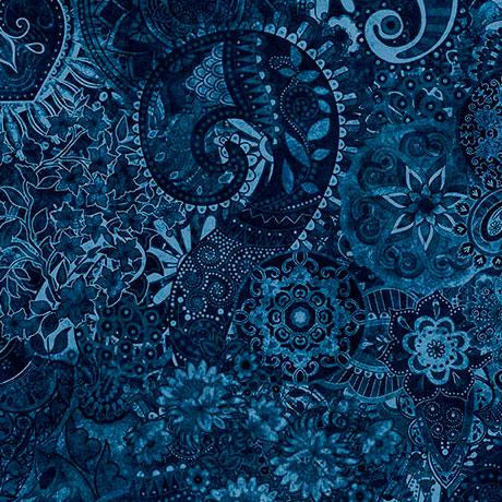 Mystique Navy Blue - 31497 N - QT Fabrics - Nebraska Quilt Company - F2501565