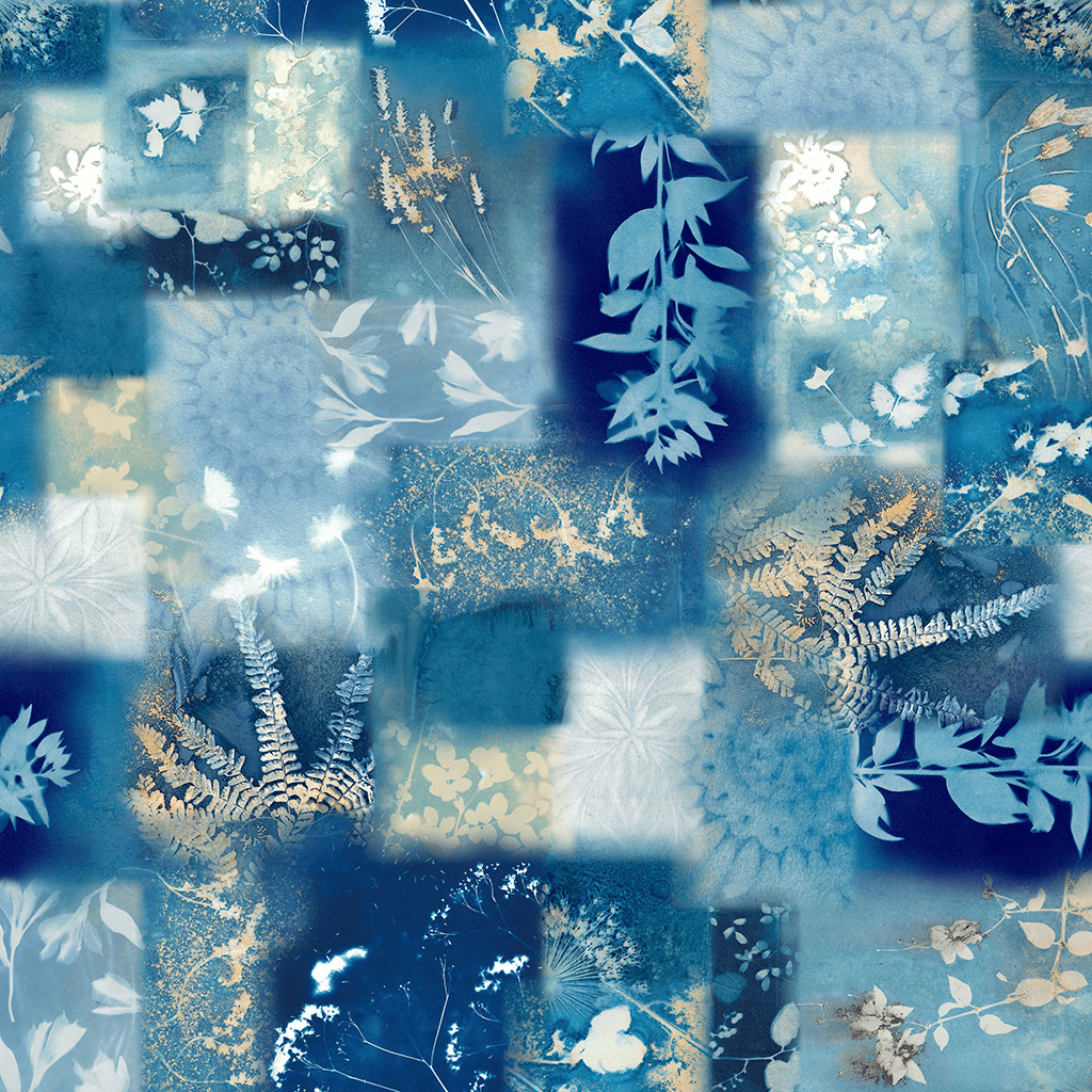 Naturescape Digital Patchwork Multi - Y4655 - 55 - Clothworks - Nebraska Quilt Company - F251191