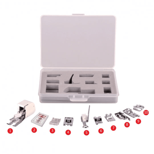 Necchi 10 Piece Presser Feet Kit - Nebraska Quilt Company - AU2-N20-915