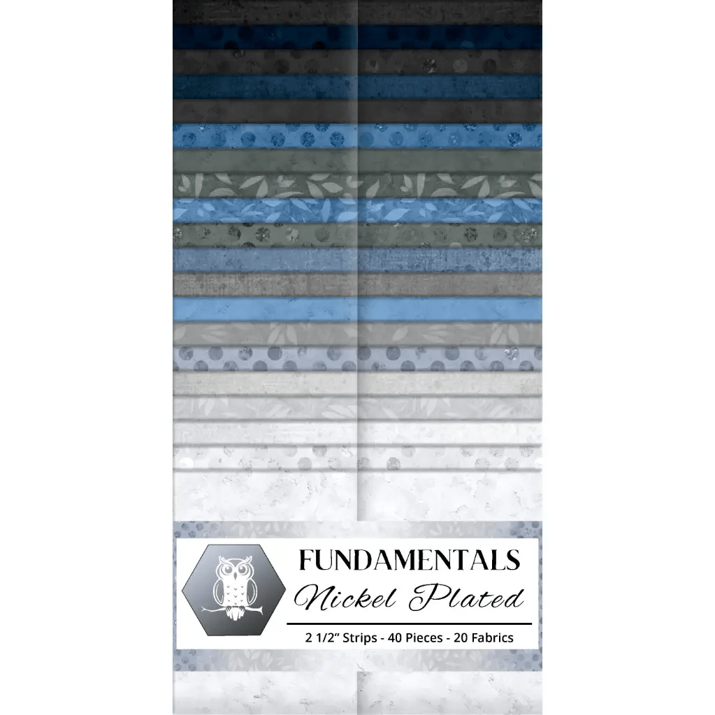 Nickel Plated 2.5" Strip Pack Multi 40 Pieces - Nebraska Quilt Company - PC260440