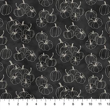 Night Owl Pumpkin Blender Charcoal - DP28852 - 96 - Northcott Fabrics - Nebraska Quilt Company - F261110