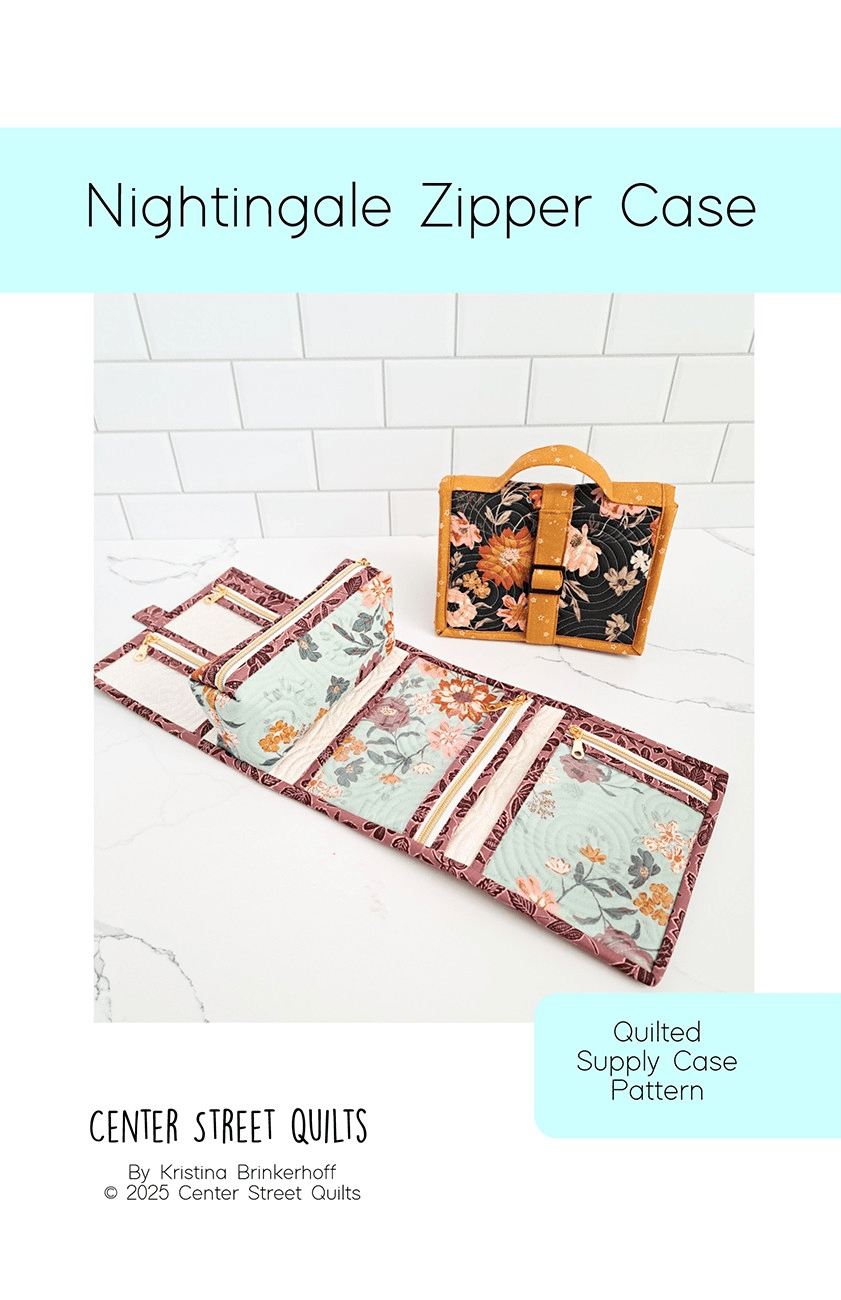 Nightingale Zipper Case Pattern - Nebraska Quilt Company - PUB260479