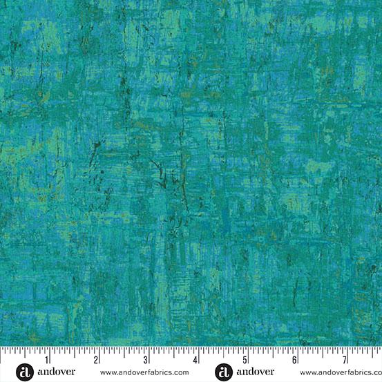 Nitty Gritty Turquoise Teal - A - 1434 - LT - Andover Fabrics - Nebraska Quilt Company - F250907