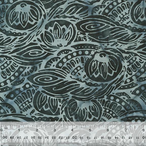 Noir Packed Lotus Granite - 2539Q - X - Anthology Fabrics - Nebraska Quilt Company - F06669