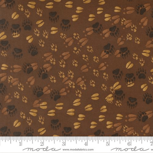 Northwoods Lodge Animal Tracks Mud - 56194 14 - Moda Fabrics - Nebraska Quilt Company - F261922