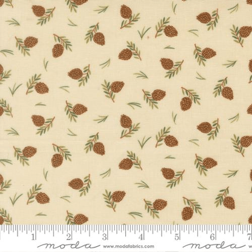 Northwoods Lodge Tossed Pinecones Natural - 56195 11 - Moda Fabrics - Nebraska Quilt Company - F261925