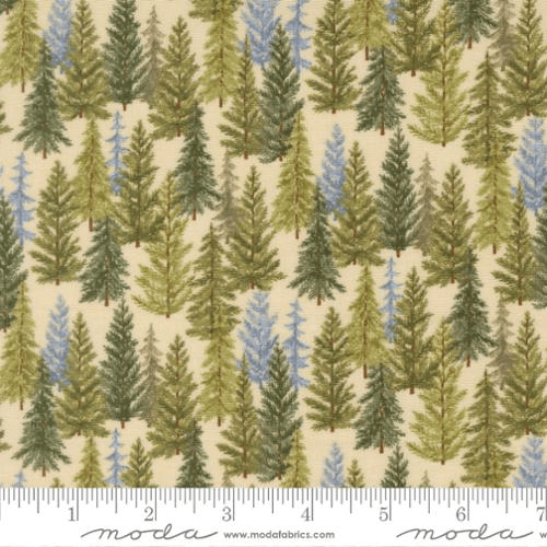 Northwoods Lodge Tree Line Natural - 56192 11 - Moda Fabrics - Nebraska Quilt Company - F261915