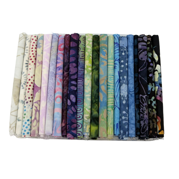 NQC Curated Various 10" Squares Batik Multi V.11 42 Pieces - Nebraska Quilt Company - PC261083