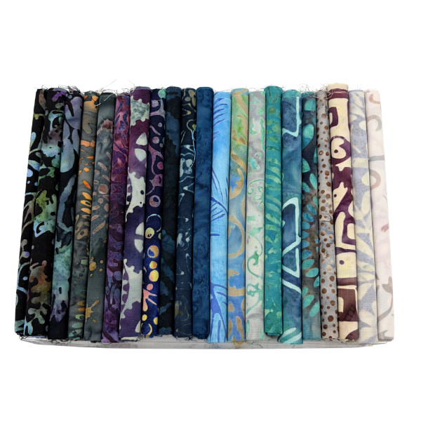 NQC Curated Various 10" Squares Batik Multi V.5 42 Pieces - Nebraska Quilt Company - PC261077