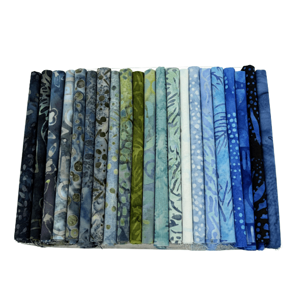 NQC Curated Various 10" Squares Batik Multi V.8 42 Pieces - Nebraska Quilt Company - PC261080