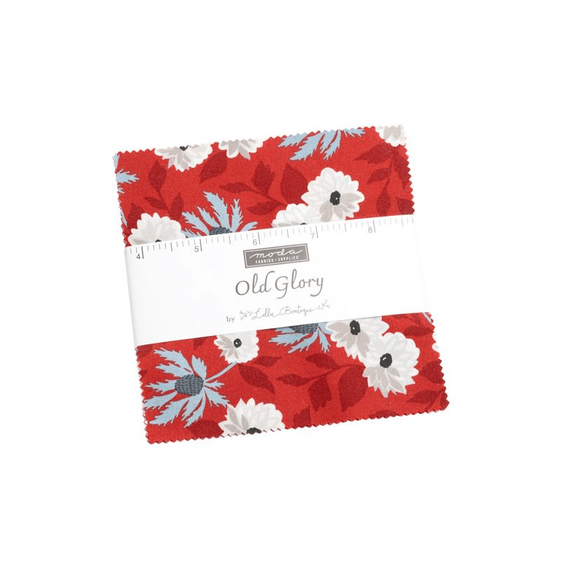 Old Glory 5" Squares Multi 42 Pieces - Nebraska Quilt Company - PC09479