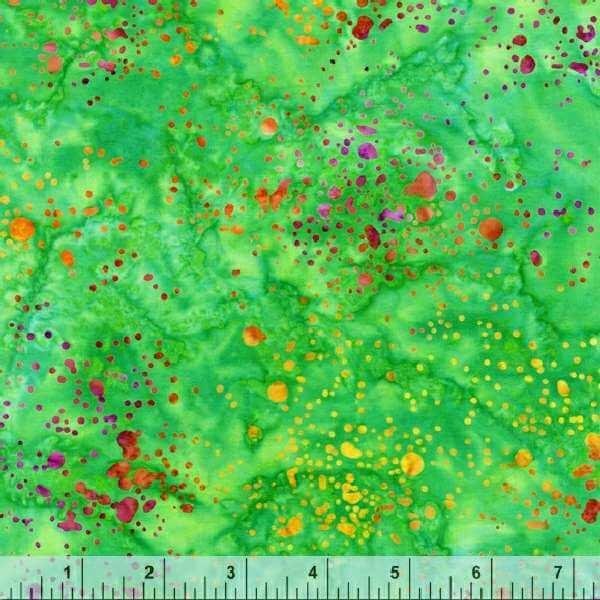 Paint Splatter Pigment Green - 859Q - 6 - Anthology Fabrics - Nebraska Quilt Company - F03013
