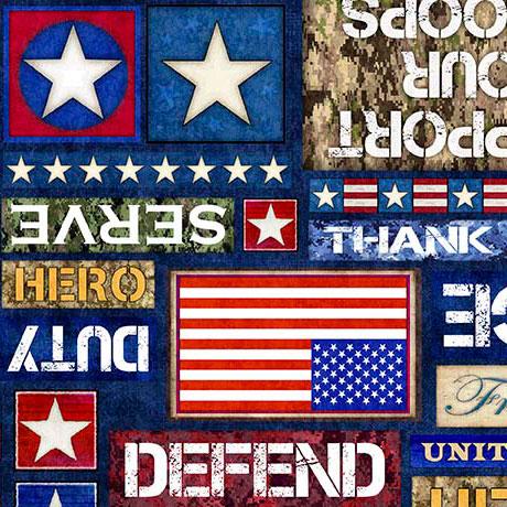 Patriot Patriot Text Multi - 30938 - X - QT Fabrics - Nebraska Quilt Company - F2403094