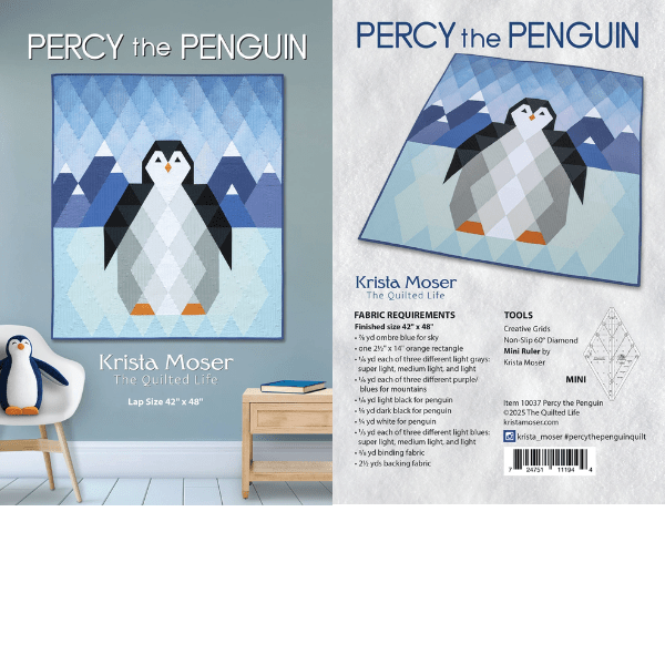 Percy the Penquin Quilt Pattern - Nebraska Quilt Company - PUB260179