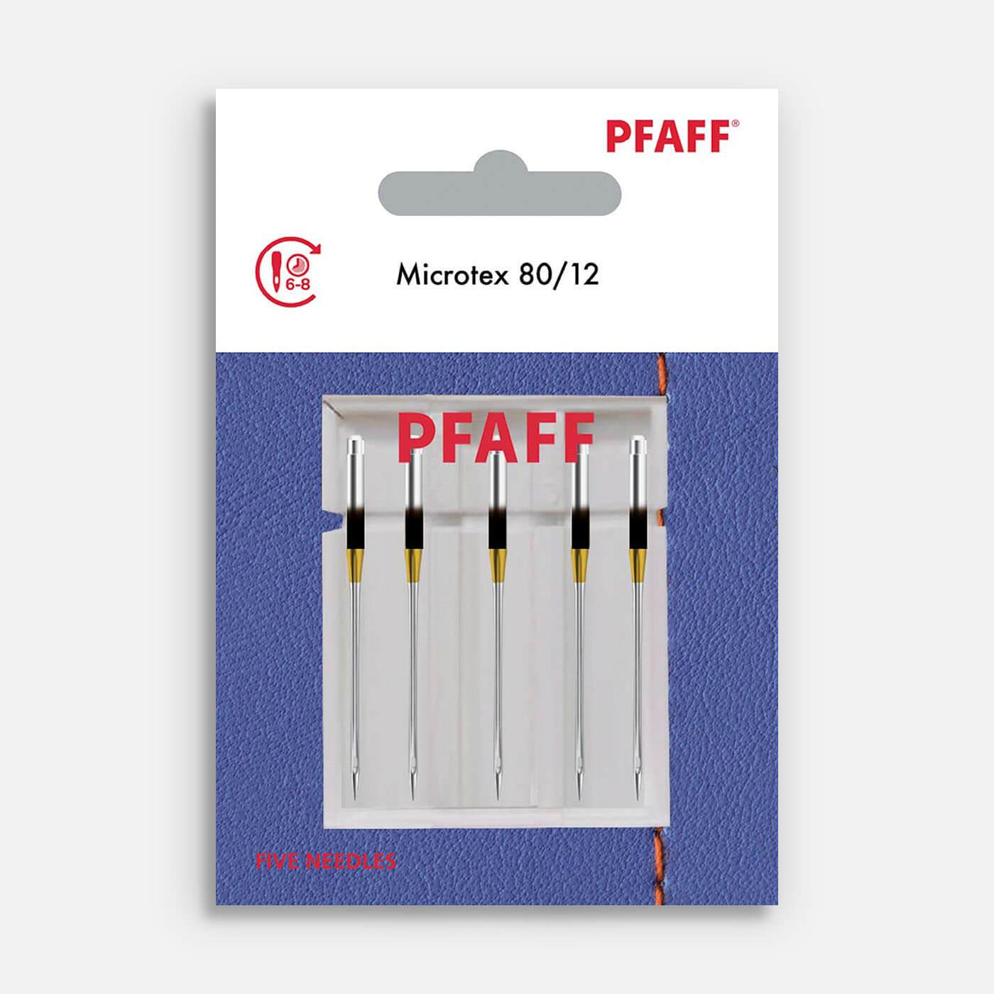 PFAFF® Microtex Needles Size 80/12 5 - Pack - Nebraska Quilt Company - A821309096
