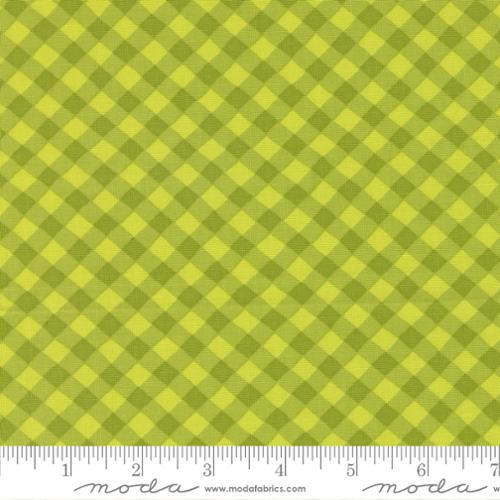 Pick Me Picnic Gingham Lime Green - 22496 15 - Moda Fabrics - Nebraska Quilt Company - F251344