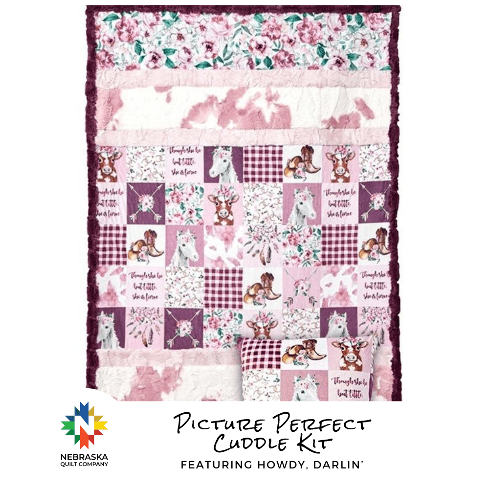 Picture Perfect Cuddle Kit Howdy, Darlin' - Nebraska Quilt Company - K2402603