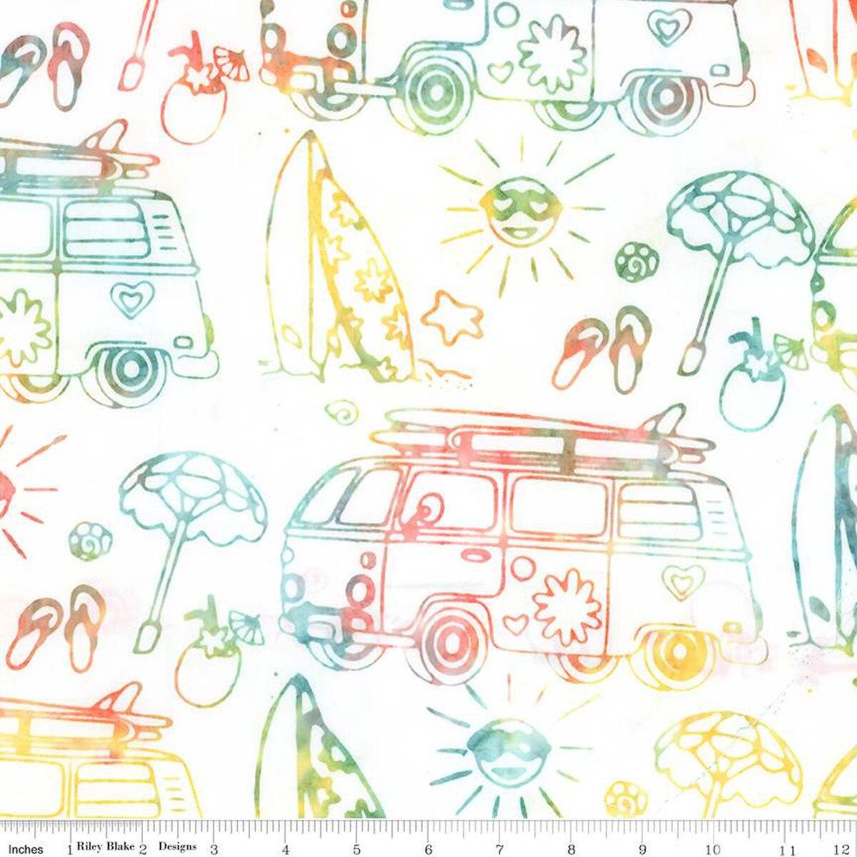 Places You'll Go Rainbow Sherbet White - BT23223 - 128 - Riley Blake Designs - Nebraska Quilt Company - F2401691