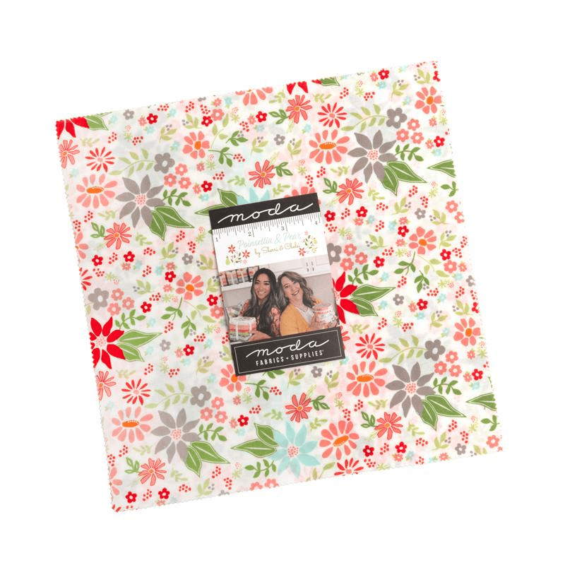 Poinsettia and Pear 10" Squares 42 Pieces Multi - Nebraska Quilt Company - PC261248