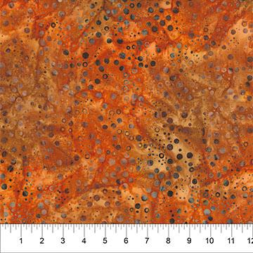 Pop Dots Rust Orange - 81900 - 58 - Banyan Batiks - Nebraska Quilt Company - F250563
