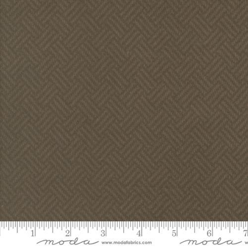 Prairie Gatherings Flannels Basket Weave Blenders Brown - 49312 15F - Moda Fabrics - Nebraska Quilt Company - Prairie Gatherings Flannels Basket Weave Blenders Brown - 49312 15F - Moda Fabrics