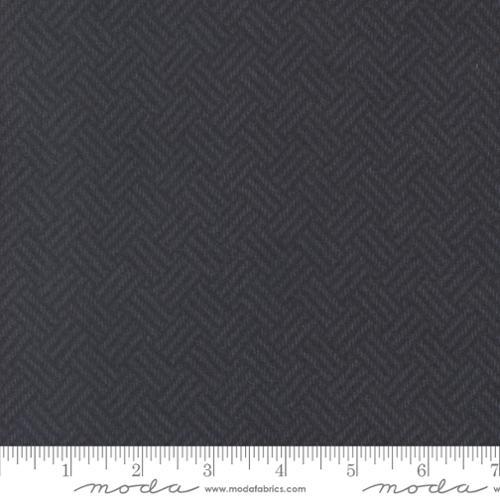 Prairie Gatherings Flannels Basket Weave Blenders Navy Blue - 49312 18F - Moda Fabrics - Nebraska Quilt Company - Prairie Gatherings Flannels Basket Weave Blenders Navy Blue - 49312 18F - Moda Fabrics