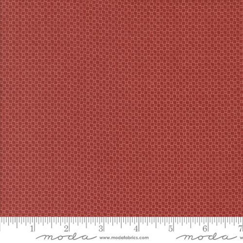 Prairie Gatherings Flannels Box Print Brick Red - 49317 20F - Moda Fabrics - Nebraska Quilt Company - Prairie Gatherings Flannels Box Print Brick Red - 49317 20F - Moda Fabrics