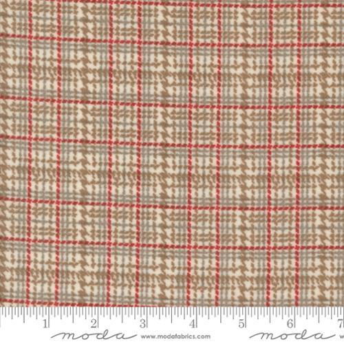 Prairie Gatherings Flannels Mini Plaid Porcelain White - 49314 11F - Moda Fabrics - Nebraska Quilt Company - F250079