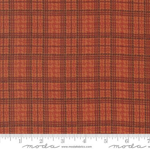 Prairie Gatherings Flannels Mini Plaid Rust Orange - 49314 21F - Moda Fabrics - Nebraska Quilt Company - Prairie Gatherings Flannels Mini Plaid Rust Orange - 49314 21F - Moda Fabrics