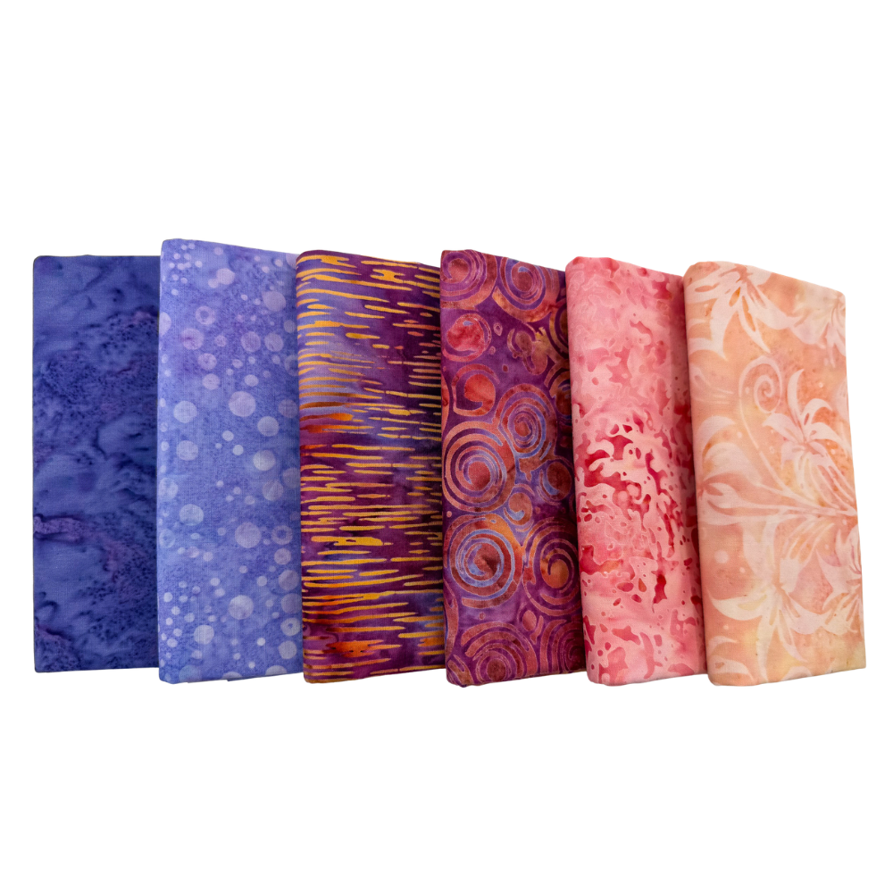 Prism Punch Half Yard Bundle Multi 6 Pieces - Nebraska Quilt Company - Prism Punch Half Yard Bundle Multi 6 Pieces