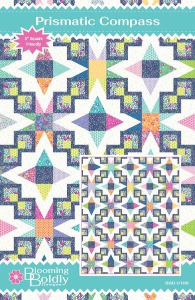 Prismatic Compass Quilt Pattern - Nebraska Quilt Company - Prismatic Compass Quilt Pattern