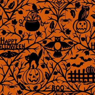 Pumpkin Grove Pumpkin Grove Orange and Black - MAS11180 - OJ - Maywood Studio - Nebraska Quilt Company - F261211