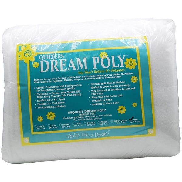 Quilters Dream White Poly Request Batting 93" x 72" Twin - Nebraska Quilt Company - BB00038