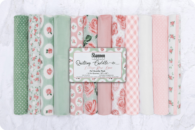 Quilting Cuddle® Fat Quarter Pack Cottage Seashell - Nebraska Quilt Company - PC260103