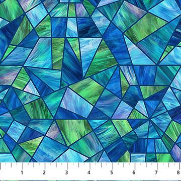 Risen Stained Glass Blue Multi - DP28661 - 48 - Northcott Fabrics - Nebraska Quilt Company - F251570
