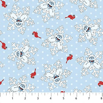Rudolph The Red-Nosed Reindeer Bumble Light Blue - RD1007-42 - Northcott Fabrics - Nebraska Quilt Company - F261498