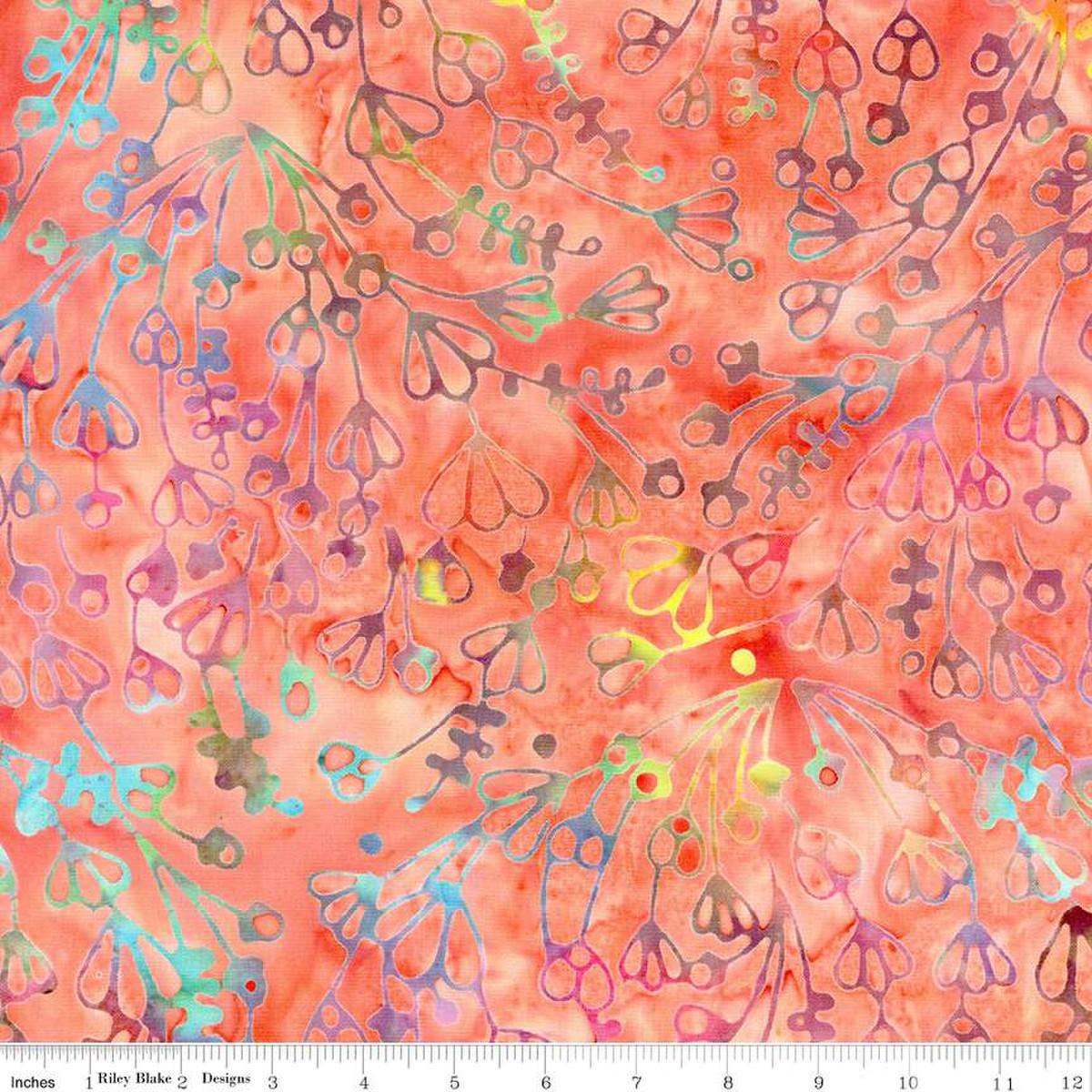 Sassy and Tweet Floral Coral Fiesta - BT23090 - 243 - Riley Blake Designs - Nebraska Quilt Company - F2401230