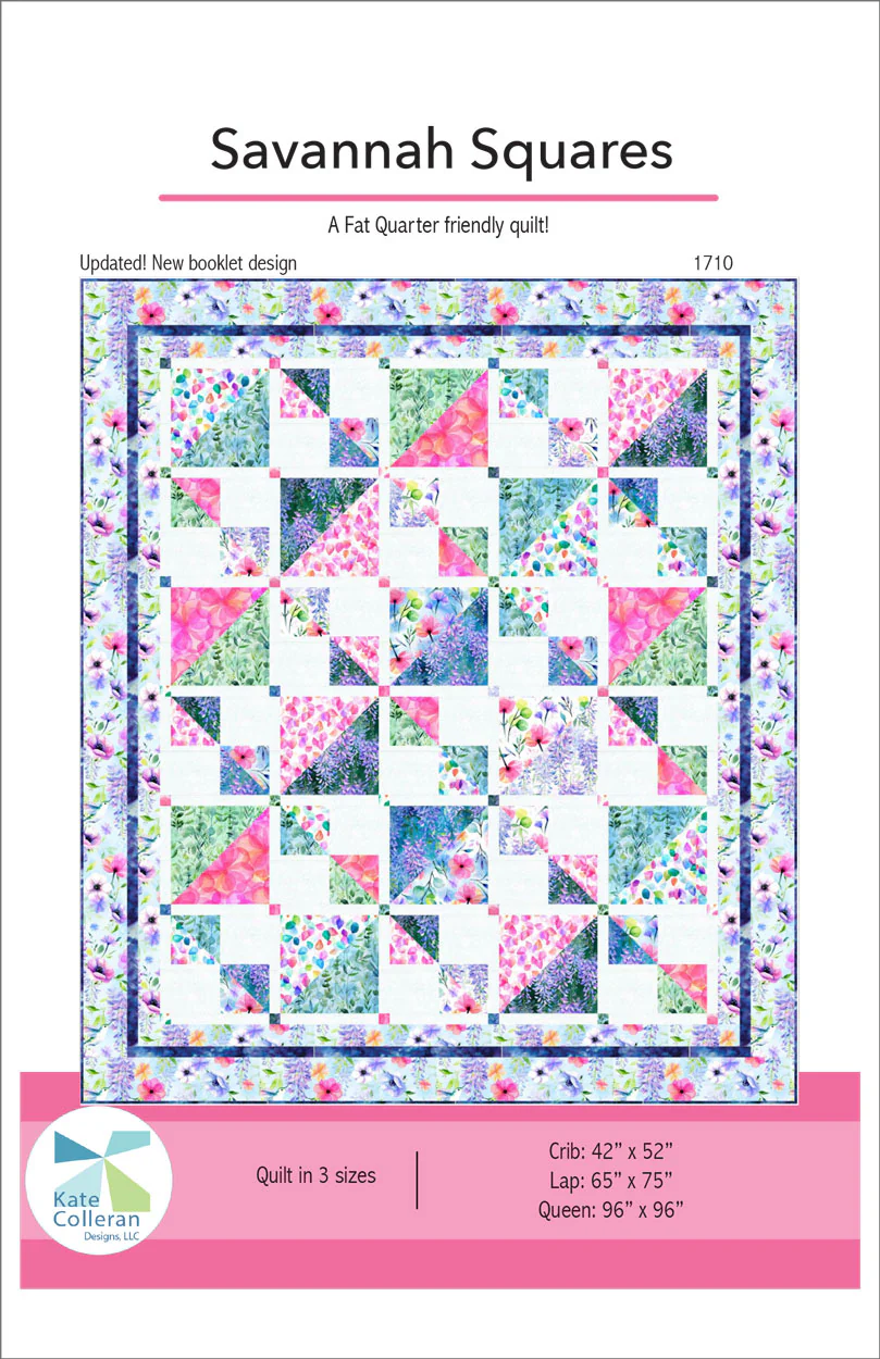 Savannah Squares Quilt Pattern - Nebraska Quilt Company - PUB260927