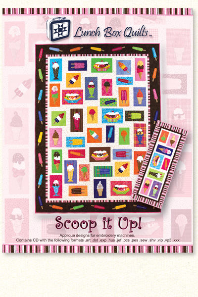 Scoop It Up! with CD Machine Embroidery Quilt Patterns - Nebraska Quilt Company - PUB261191