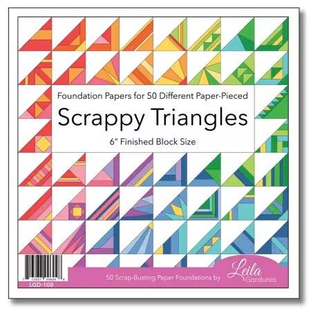 Scrappy Triangles Foundation Paper Piecing Pad - Nebraska Quilt Company - N2502197