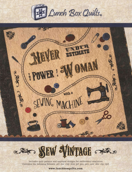 Sew Vintage with CD Machine Embroidery Quilt Patterns - Nebraska Quilt Company - PUB19317