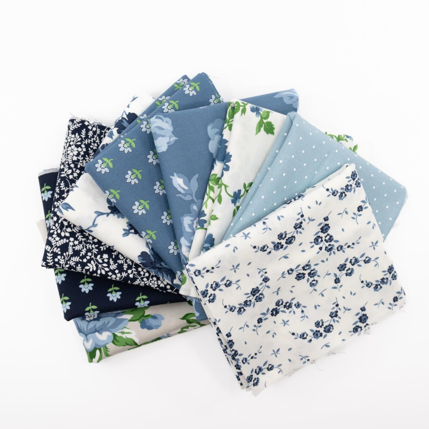 Shoreline Fat Quarter Bundle Multi 9 Pieces - Nebraska Quilt Company - PC2400956