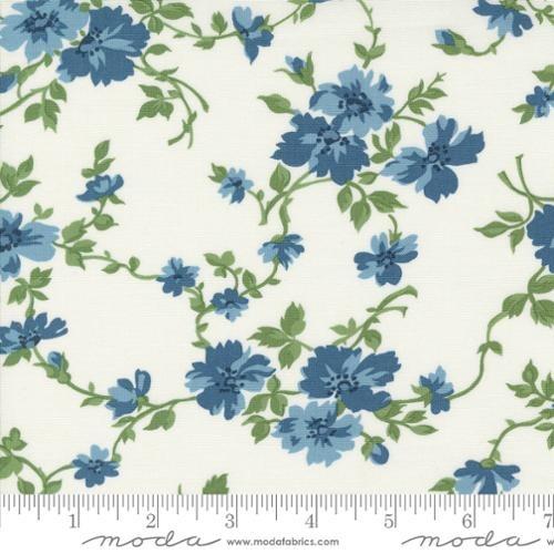 Shoreline Getaway Florals Cream Multi - 55306 11 - Moda Fabrics - Nebraska Quilt Company - F07212