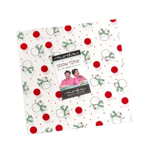 Snow Time Layer Cake 10" Squares Multi 42 Pieces - Nebraska Quilt Company - PC261061