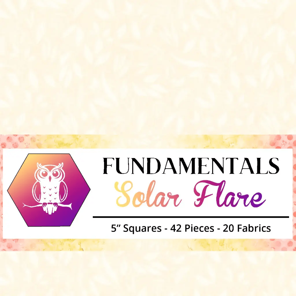 Solar Flare 5" Squares Multi 42 Pieces - Nebraska Quilt Company - PC260454