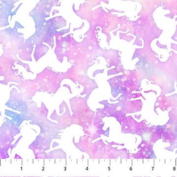 Sparkle Magic Unicorn Toss Dark Pink Multi - 27644 - 22 - Northcott Fabrics - Nebraska Quilt Company - F260067