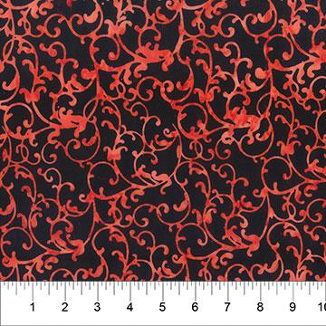 Spooky Swirled Wild Orange - 83192 - 59 - Banyan Batiks - Nebraska Quilt Company - F08385